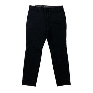 *New Banana Republic Sloan Crop Black Pant Womens Size 00P Mid Rise Casual